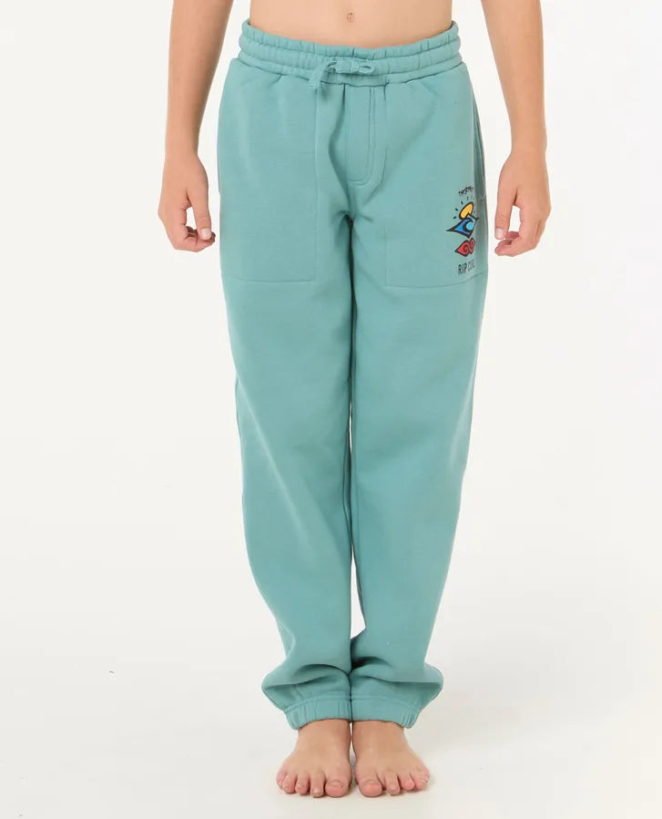 BOYS ICONS OF SURF TRACKPANT - BLUE LAGOON