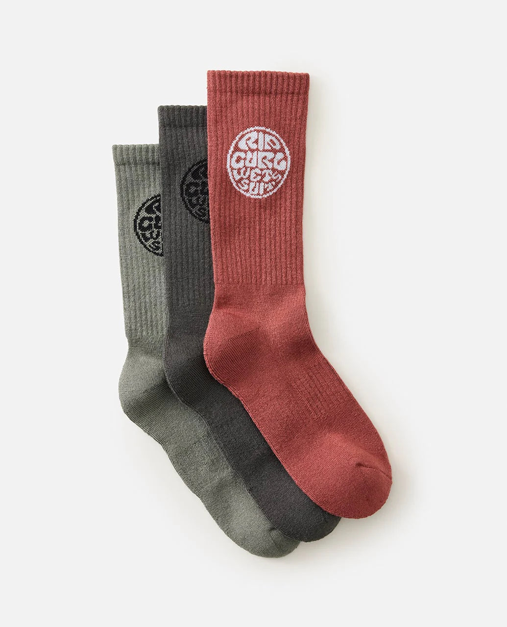 MENS WETTY CREW SOCK - 3 PACK