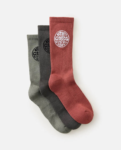 MENS WETTY CREW SOCK - 3 PACK