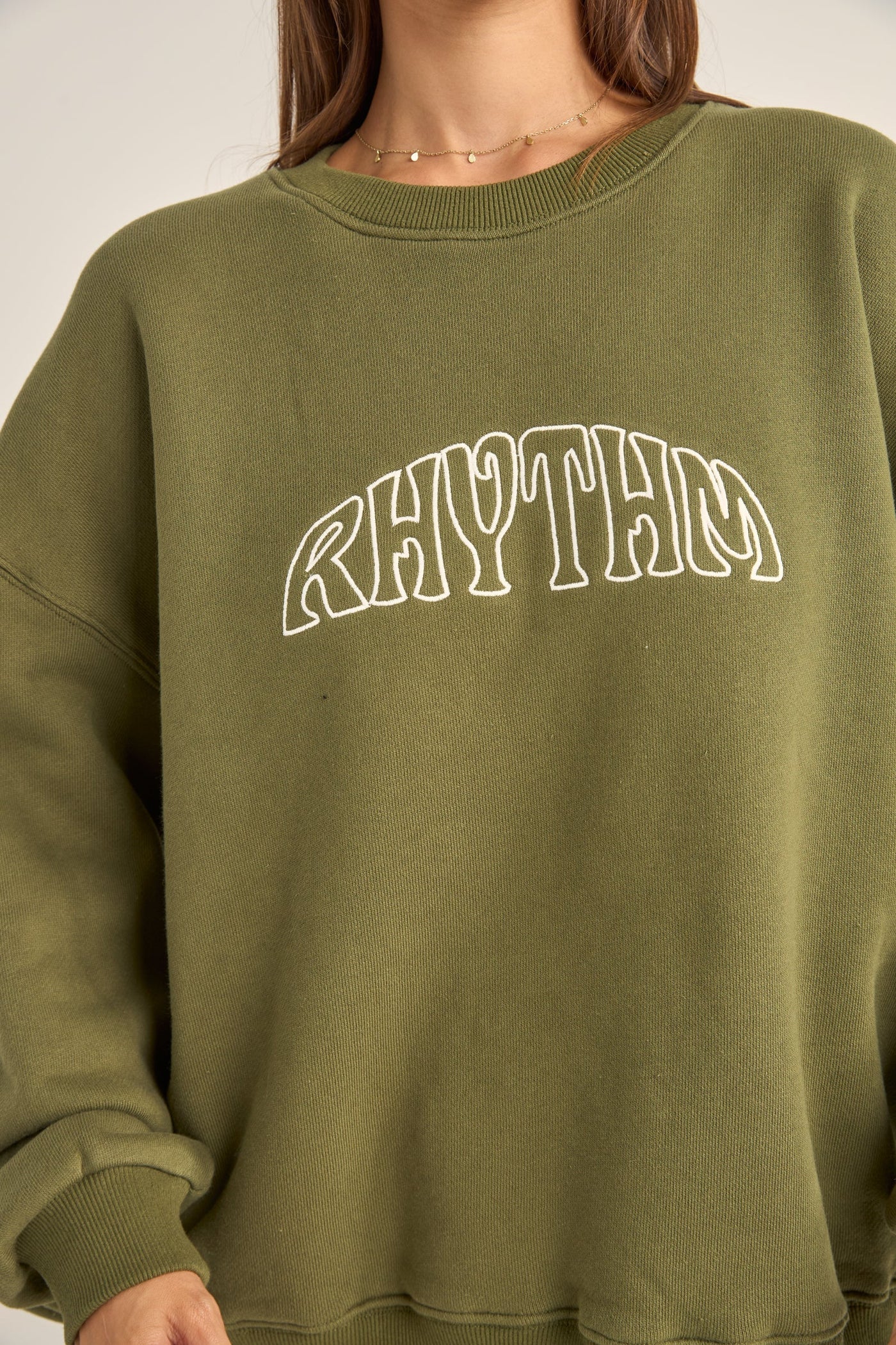 COLLEGE CREW NECK FLEECE