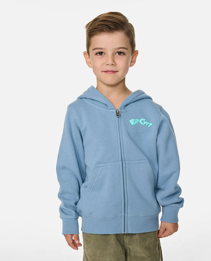 GROMS RIDE THE WAVE ZIP HOODIE