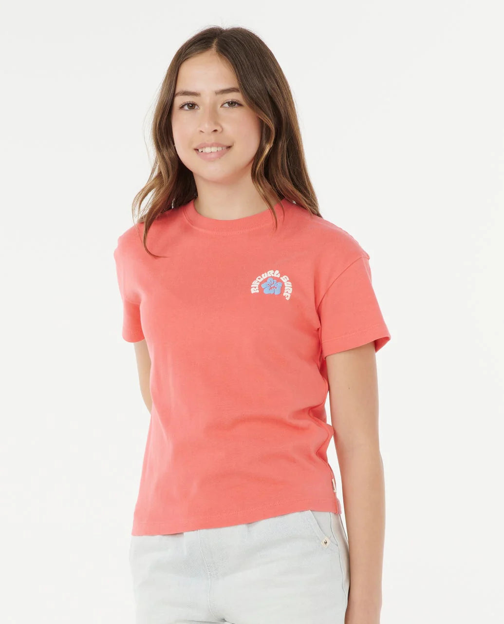 GIRLS LUXE SURF RELAXED TEE
