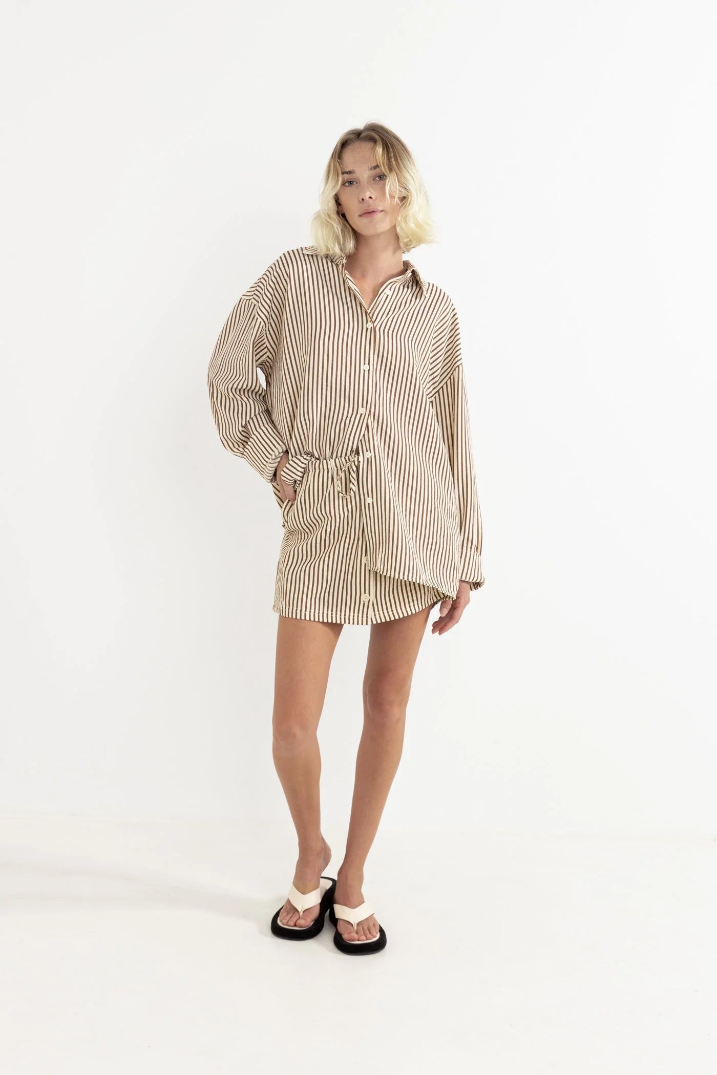 COVE STRIPE OVERSIZE L/S SHIRT