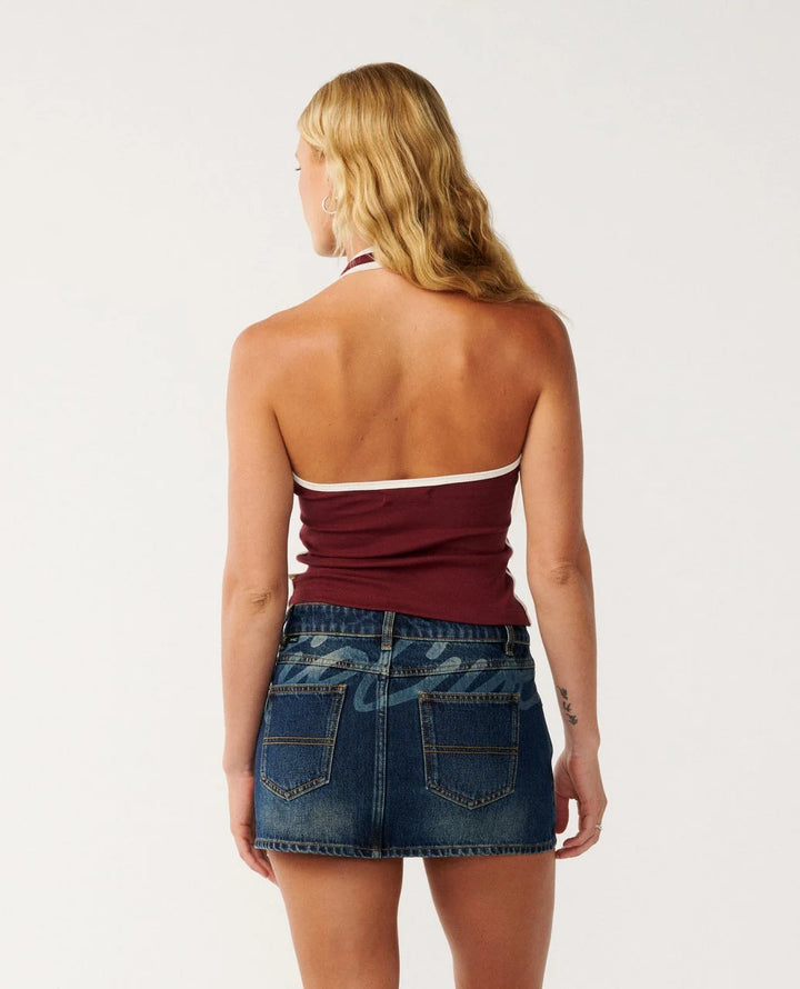 SAMBA FITTED HALTER TOP