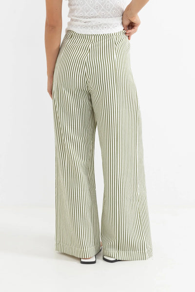 COVE STRIPE WIDE LEG PANT