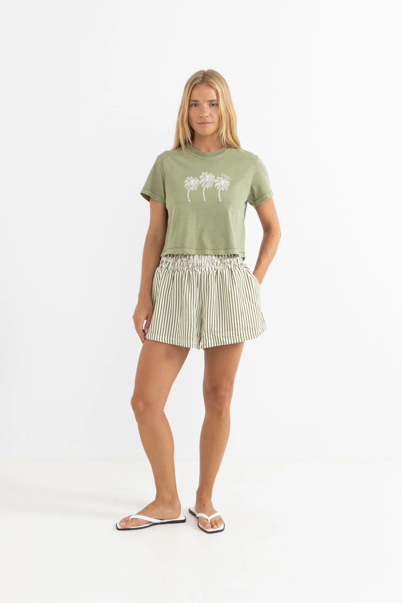 PALMS CROP CREW TEE