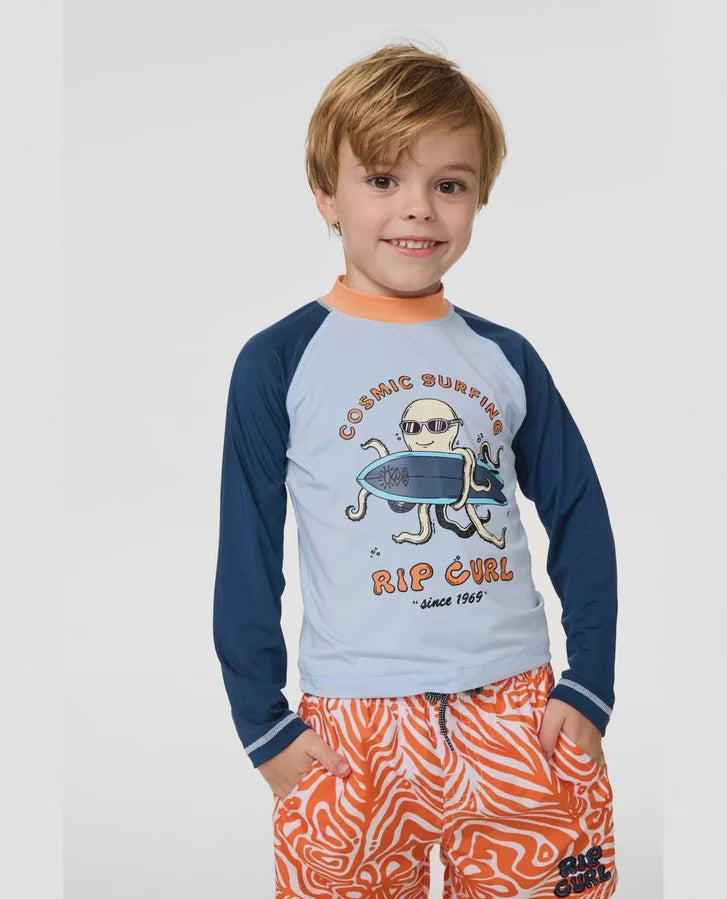 COSMIC SURFING UPF L/S BOY