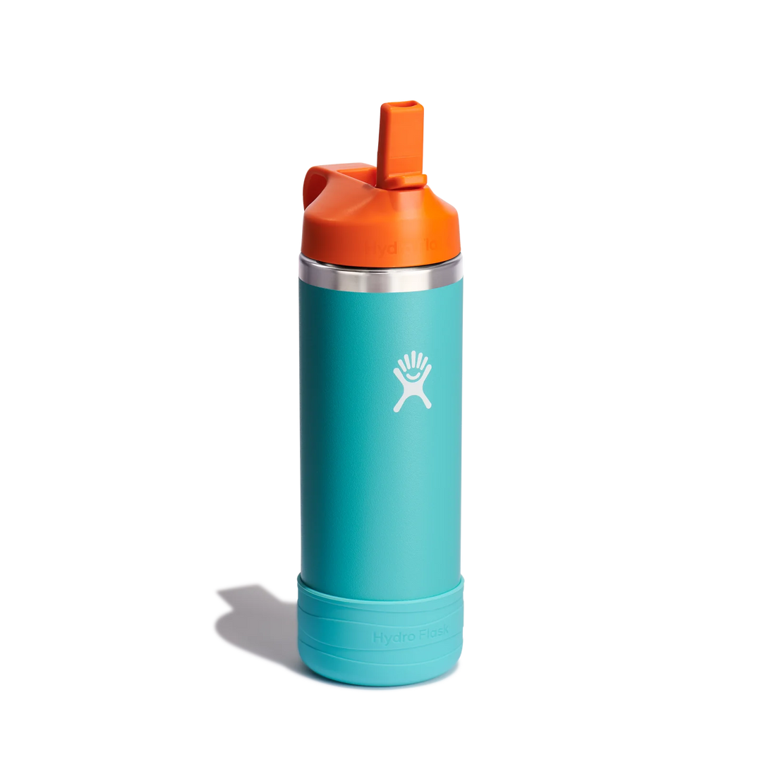 18OZ KIDS BOTTLE WITH STRAW LID AND BOOT