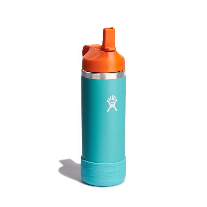 18OZ KIDS BOTTLE WITH STRAW LID AND BOOT