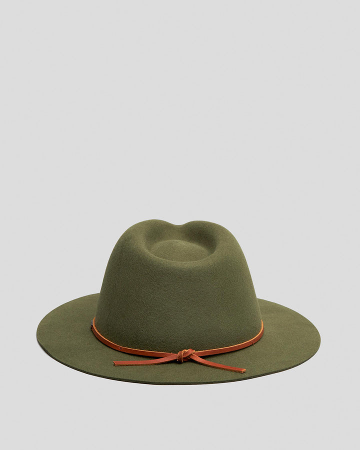 WESLEY FEDORA - MILITARY OLIVE