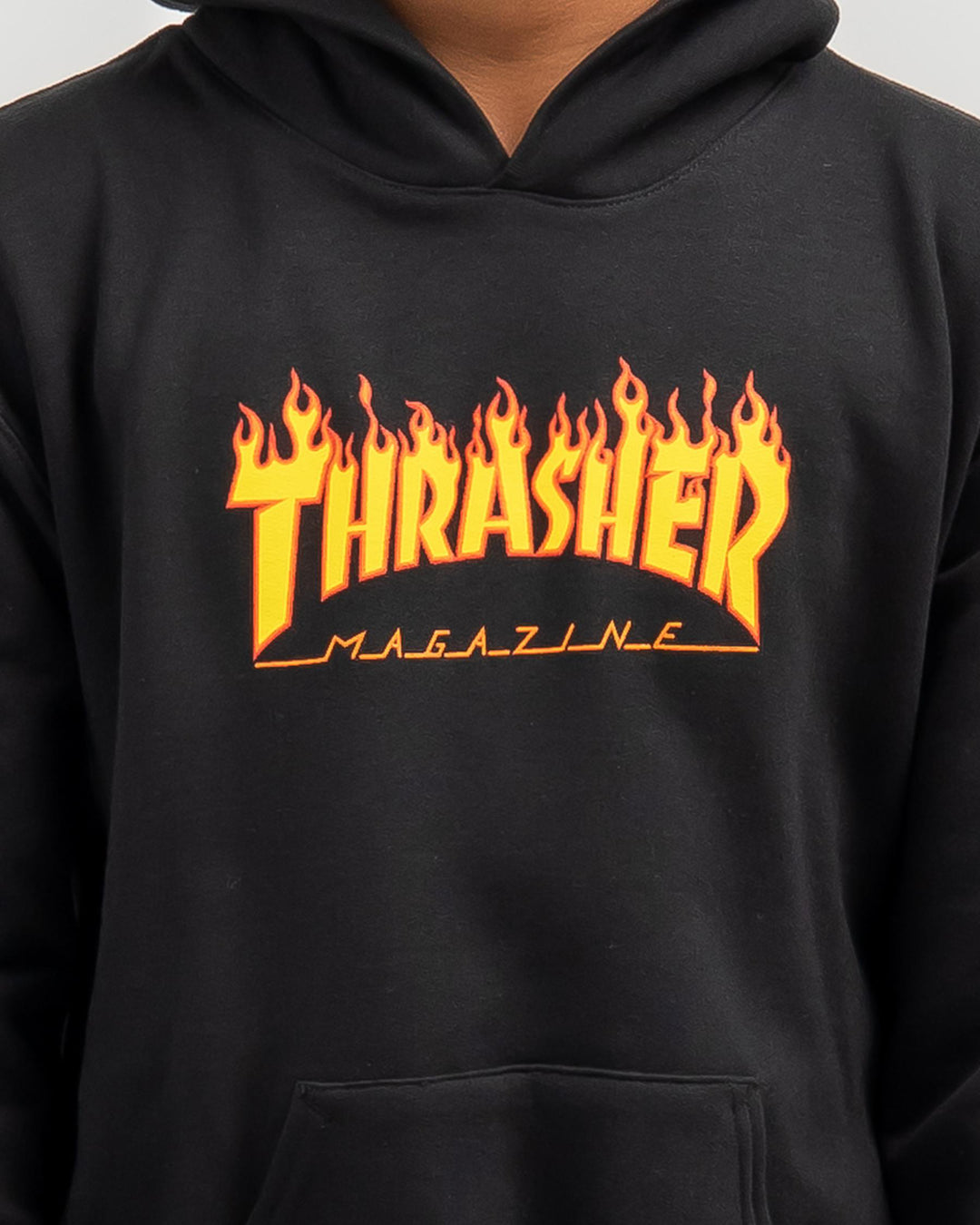 THRASHER FLAME LOGO HOOD - YOUTH