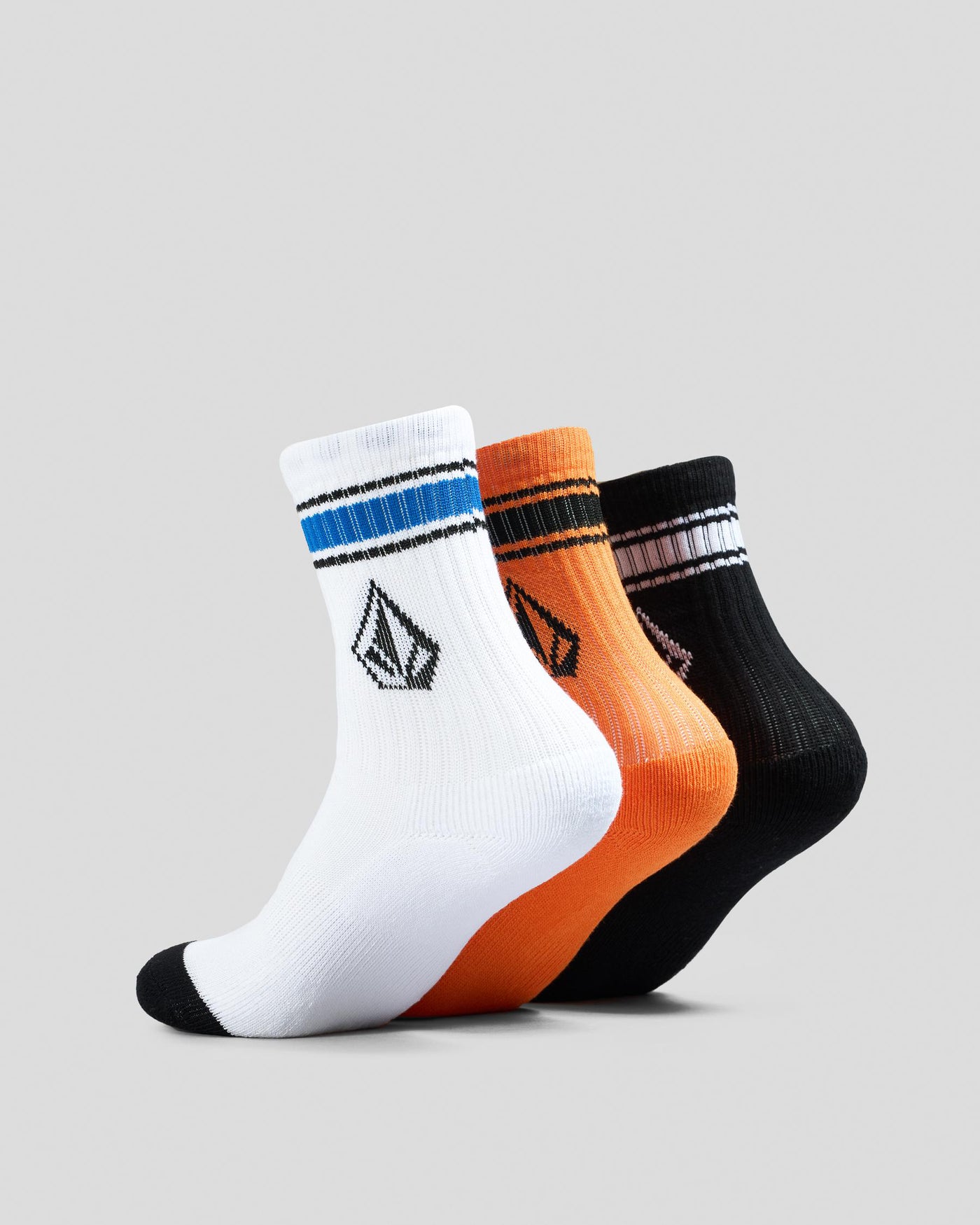 BOYS YOUTH FULL STONE SOCK MULTIPACK - MULTI