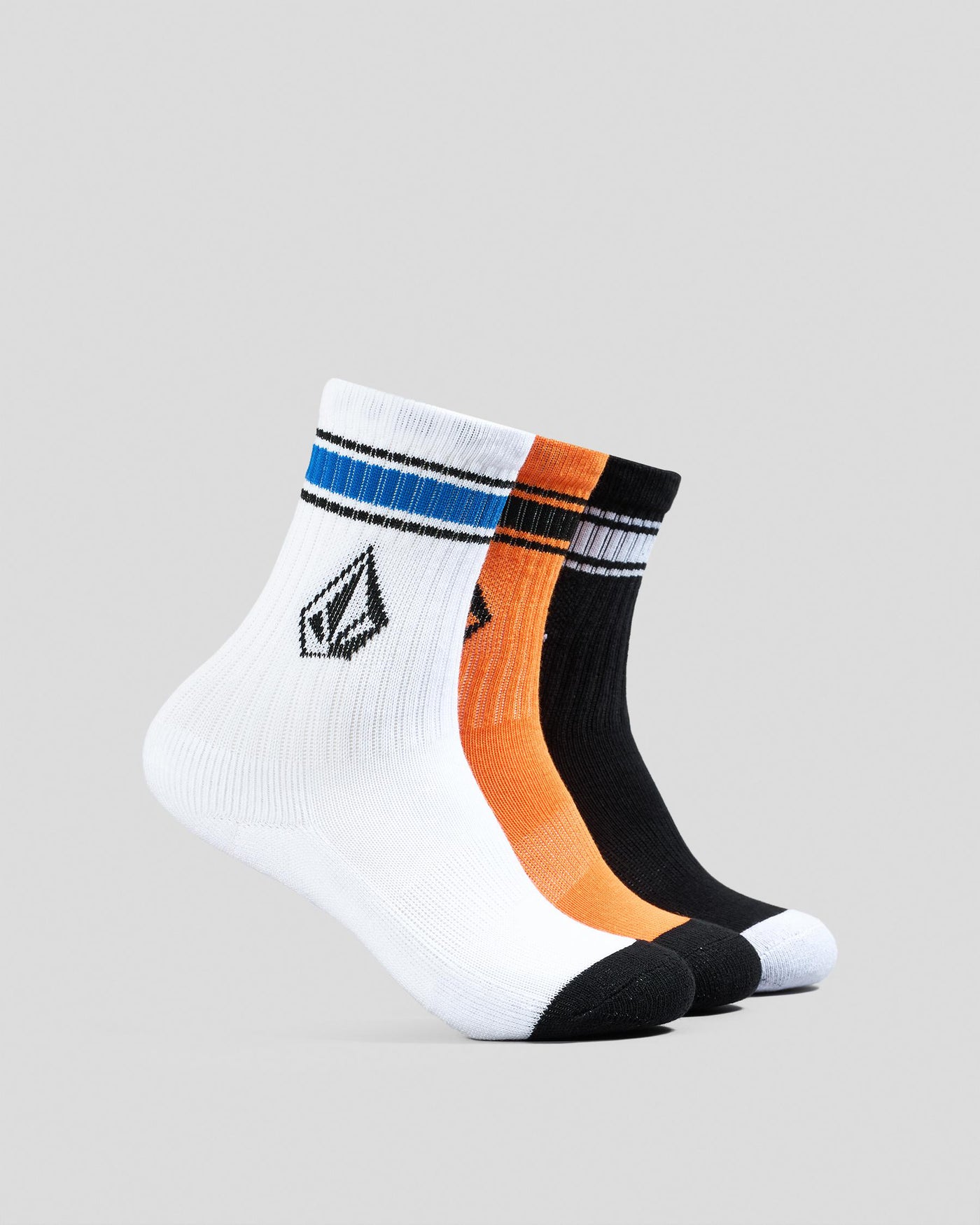 BOYS YOUTH FULL STONE SOCK MULTIPACK - MULTI