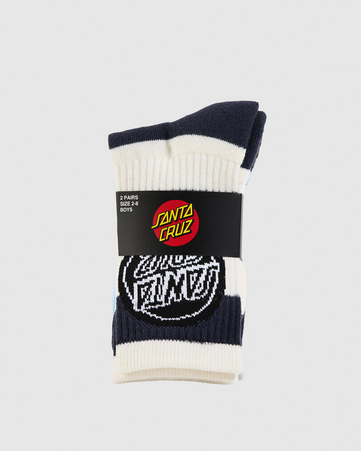 REVERSE DOT CREW SOCK 2 PACK