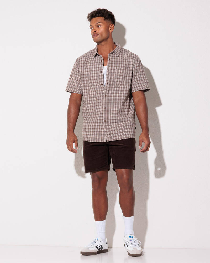 LARRY CORD WALKSHORT - COFFEE