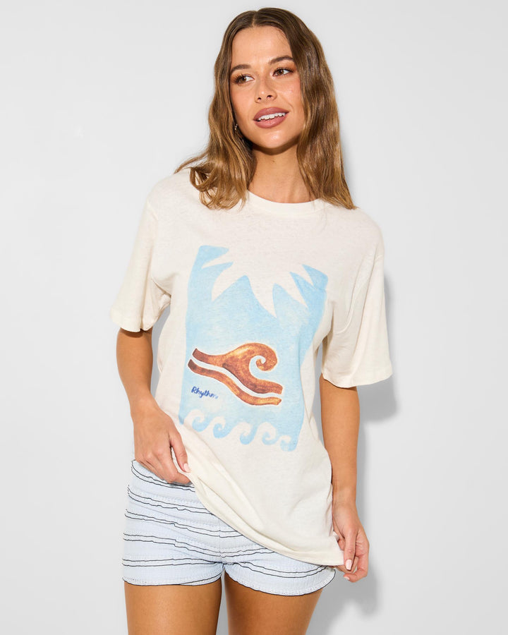 OCEAN WAVE OVERSIZE TEE