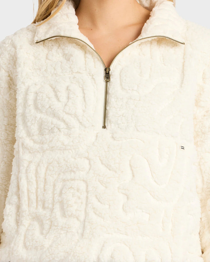 LE LOVE HALF ZIP CREW