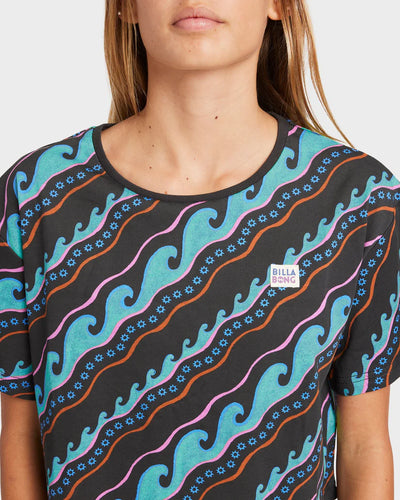 GIRLS SEA LEVEL CROP TEE