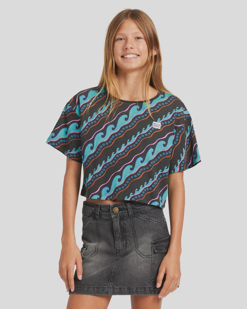 GIRLS SEA LEVEL CROP TEE