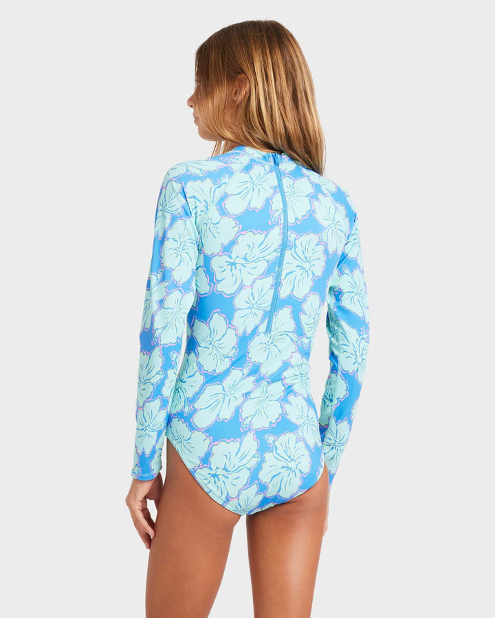 GIRLS HAPPY HIBISCUS LS BODYSUIT