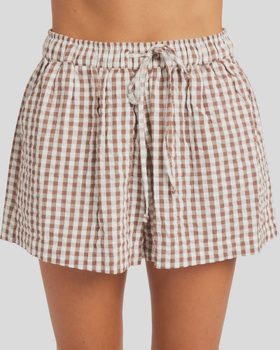 LADIES DELILAH CHECK SHORT