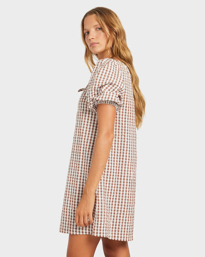LADIES DELILAH CHECK DRESS