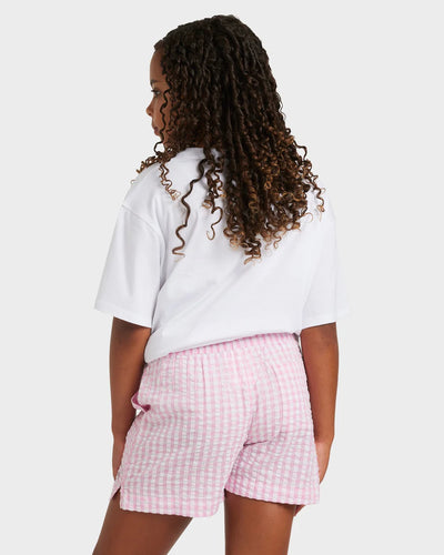 GIRLS DAISY CHECK SHORTS