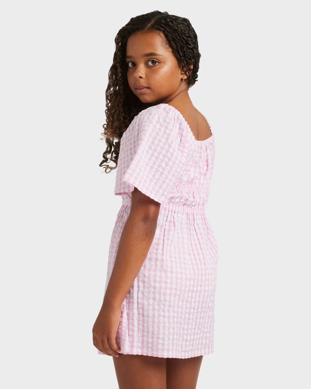 GIRLS DAISY CHECK DRESS