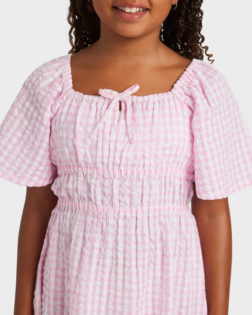 GIRLS DAISY CHECK DRESS