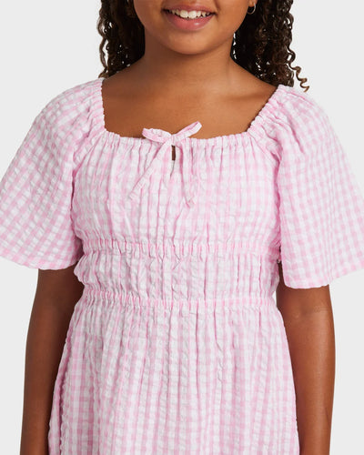 GIRLS DAISY CHECK DRESS