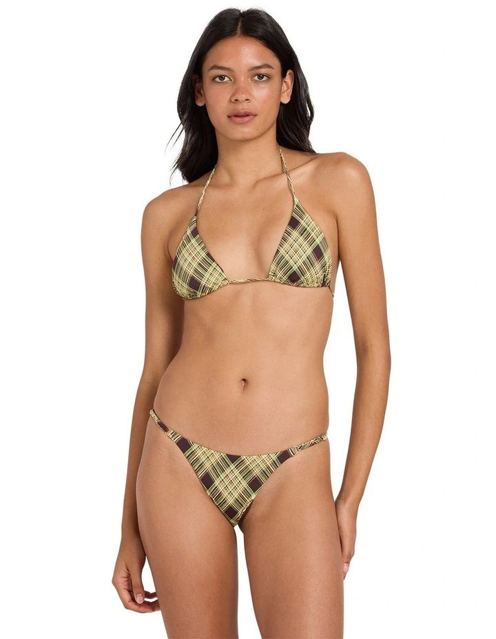 BOULEVARD PLAID HALTER TRI