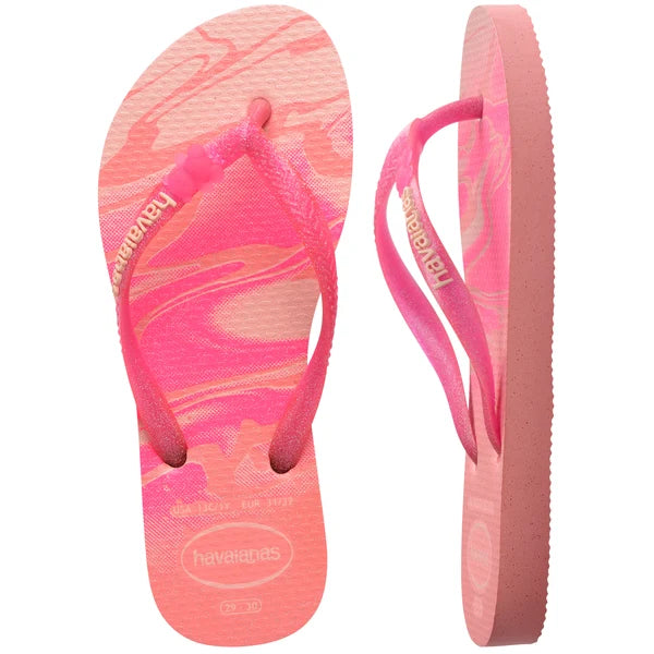 KIDS SLIM GLITTER THONGS