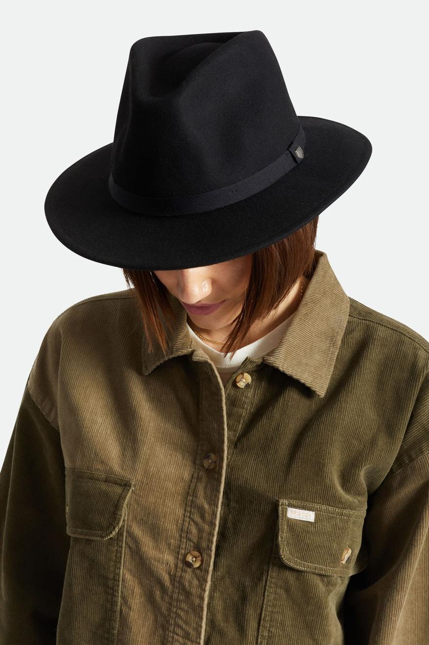 MESSER PACKABLE FEDORA - BLACK