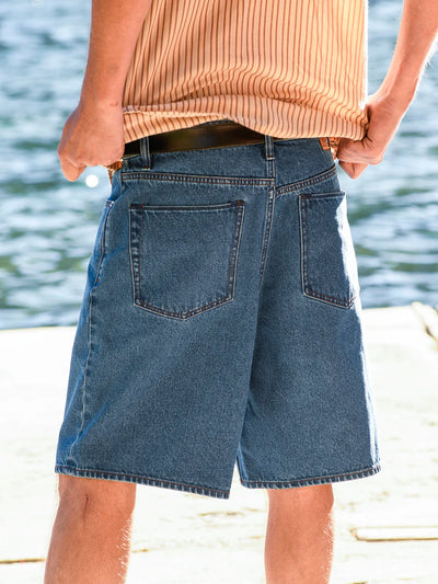 BILLOW DENIM SHORTS