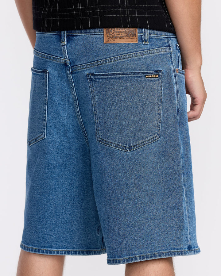 BILLOW DENIM SHORTS 22"