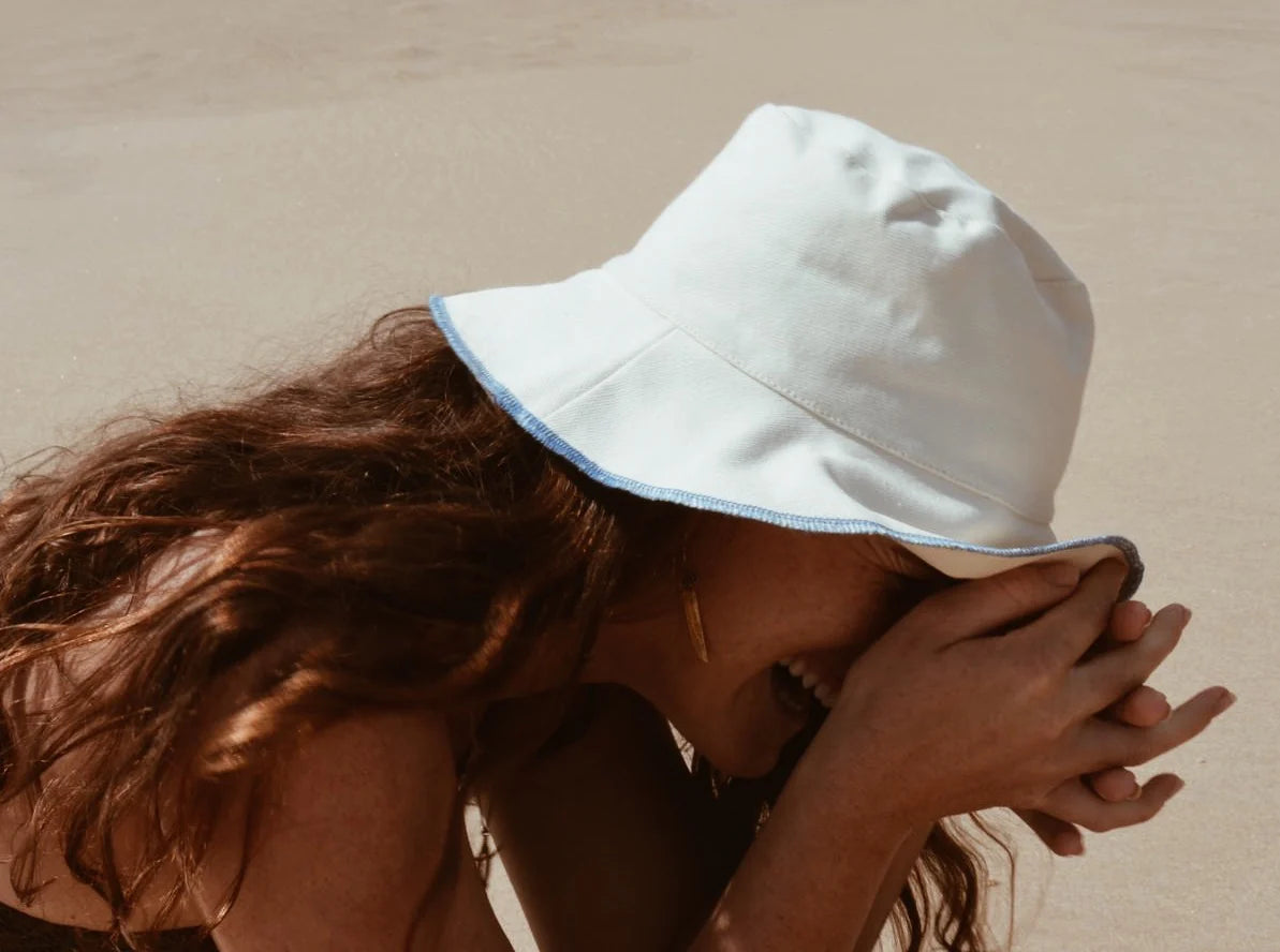 COTTON CONTRAST EDGE BUCKET HAT