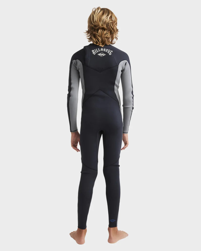 Boys 6-16 3/2mm Absolute Natural Chest Zip Steamer Wetsuit