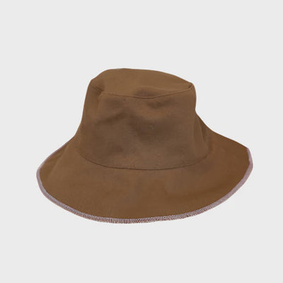 COTTON CONTRAST EDGE BUCKET HAT