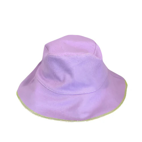 COTTON CONTRAST EDGE BUCKET HAT