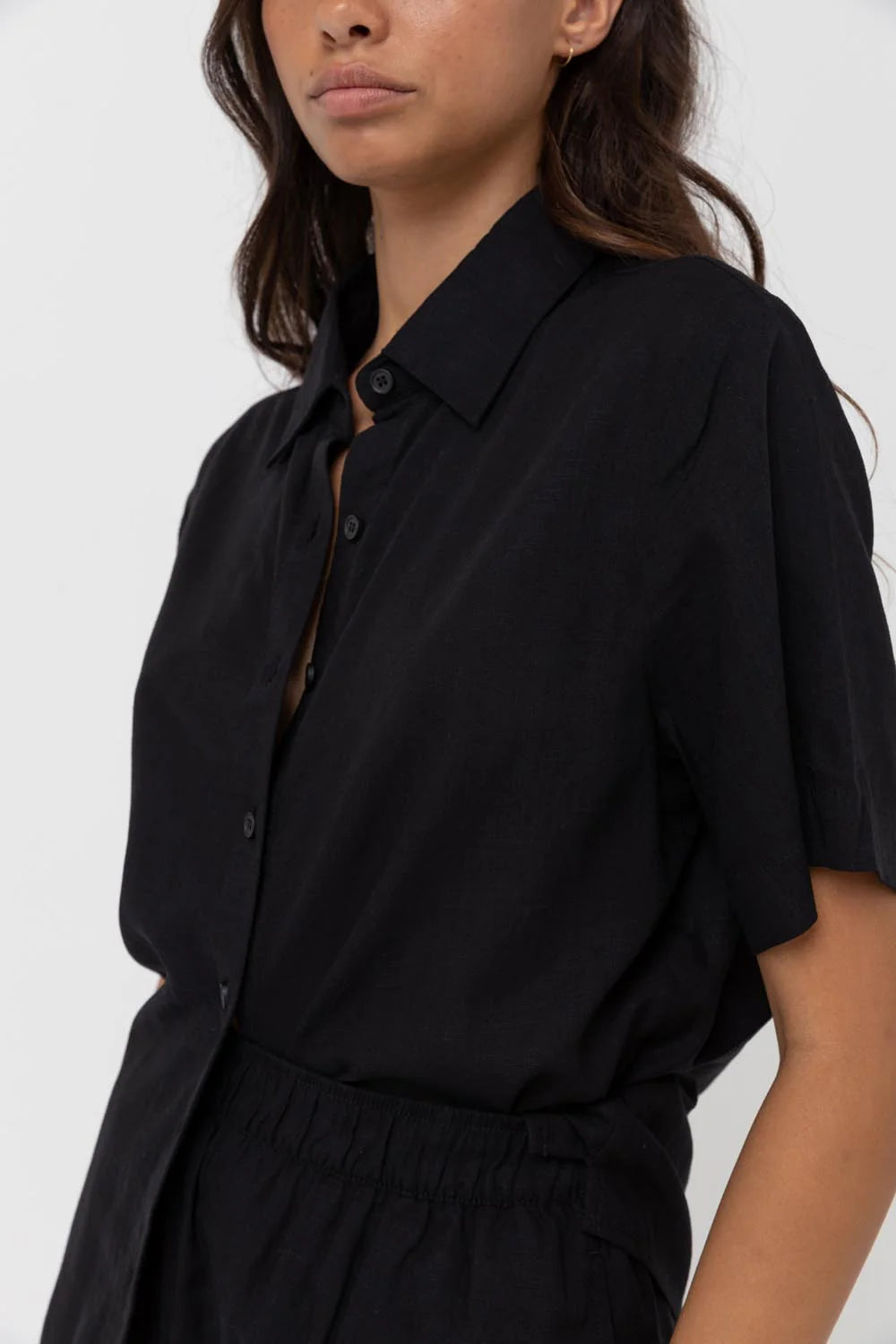 CLASSIC LOUNGE SHIRT - BLACK