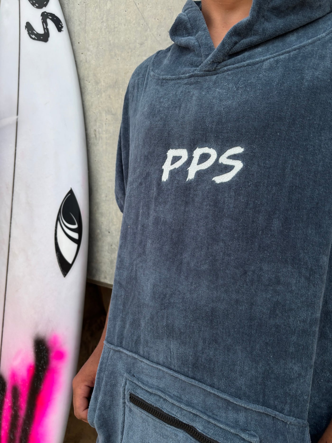 PPS BEACH PONCHO - NAVY