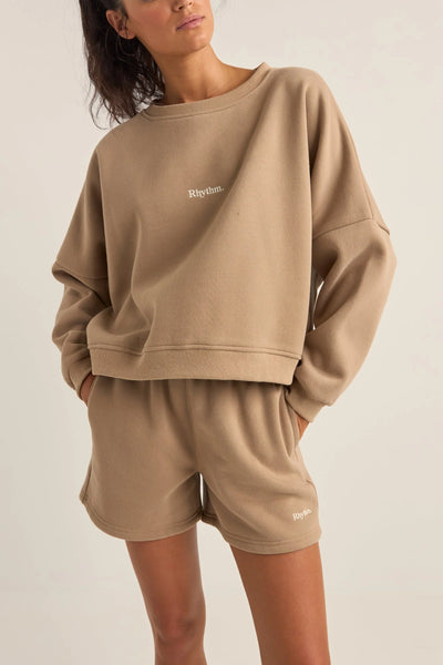 LOGO CREW NECK FLEECE