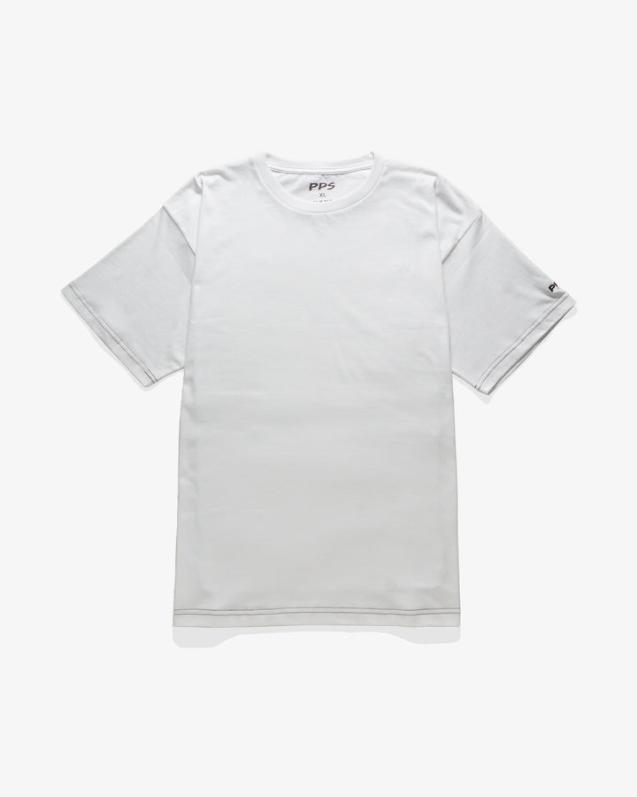 PPS Blank Stitch Tee – Off White