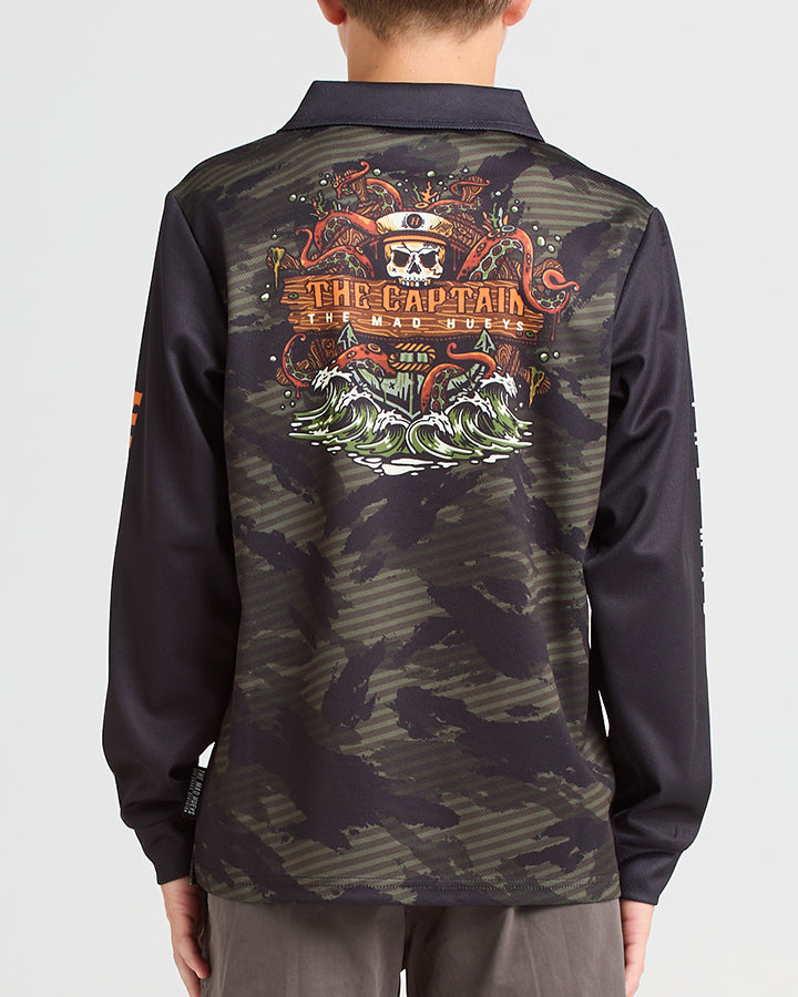 THE KRAKEN CAPTAIN YOUTH FISHING JERSEY