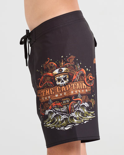 THE KRAKEN CAPTAIN YOUTH BOARDSHORT