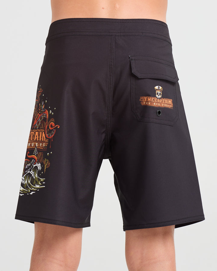 THE KRAKEN CAPTAIN YOUTH BOARDSHORT