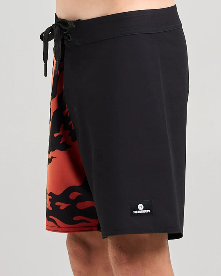 BOYS SKULL SPIRAL BOARDSHORT