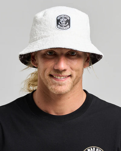 SAILOR ANCHOR REVERSIBLE TERRY BUCKET HAT