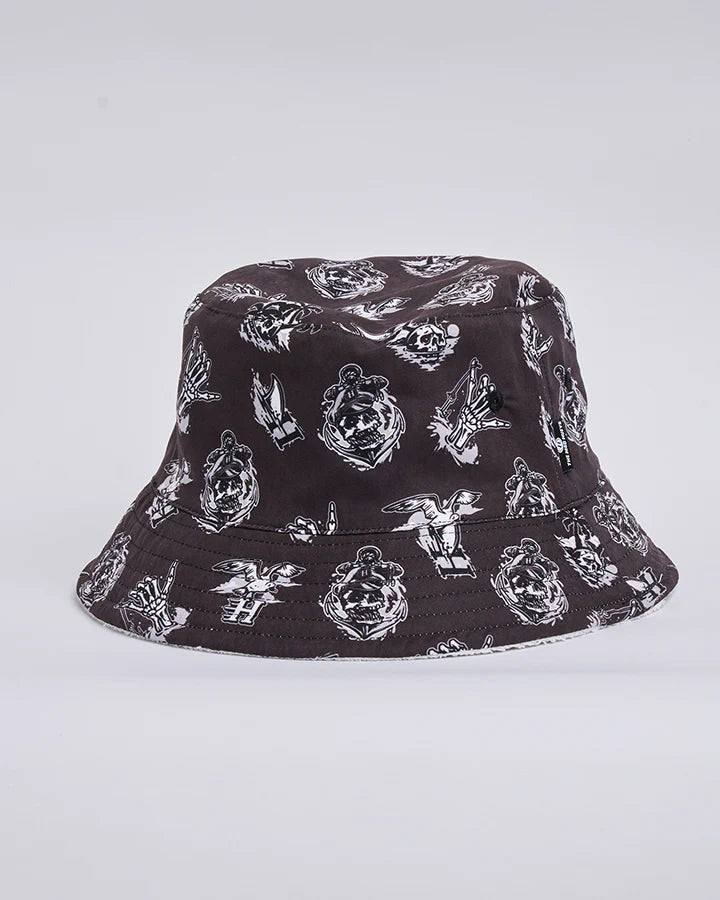 SAILOR ANCHOR REVERSIBLE TERRY BUCKET HAT
