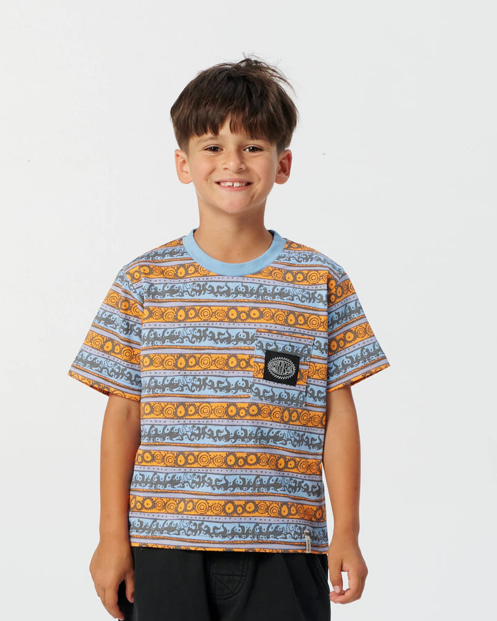 BOYS COGGS STRIPE TEE